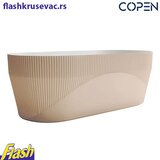 Copen Samostojeća kada - Copen GINGER - 170x80x58cm bež/mat bela Cene
