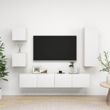  5-dijelni set TV ormarića bijeli od konstruiranog drva | shoptok.hr