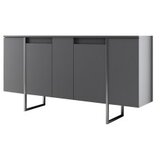 Hanah home komoda luxe anthracite silver | ePonuda.com