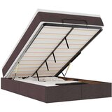 vidaXL okvir za krevet s madraca tamnosmeđi 120x190 cm od tkanine | shoptok.hr