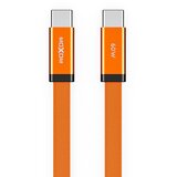 Moxom USB data kabl MX-CB372, Type-C na Type-C, 60W, 3A, 1m, Narandžasti Cene