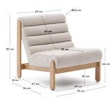 Kave Home Bež fotelj Magira – | Shoptok.si