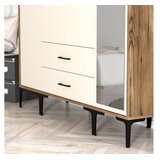 Hanah home kumsal str - walnut, cream walnutcream wardrobe | Eponuda.com