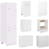  7-dijelni set kuhinjskih ormarića bijeli od iverice | shoptok.hr