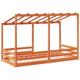 vidaXL Dječji krevet s krovom voštano smeđi 90 x 200 cm borovina | shoptok.hr
