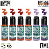 Green Stuff World Opaque Paint Set - Warm Colours | Set Akrilnih Boja x6 | Eponuda.com