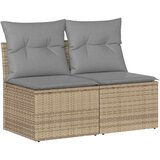  4-dijelni set vrtnih sofa s jastucima bež od poliratana bagrem | shoptok.hr