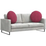  Jastučići za sjedenje 2 pcs Vinska crvena Ø60 x 21 cm Baršun | Eponuda.com
