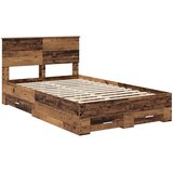  Krevetna konstrukcija Staro drvo 120 x 190 cm Konstruirano drvo | shoptok.hr