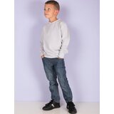 Fashion Hunters Light gray basic hooded sweatshirt for young people | Shoptok.si