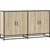 vidaXL Komoda sonoma hrast 134x35x76 cm izrađeno drvo | shoptok.hr