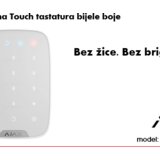 Ajax Bežična touch tastatura bijele boje | Eponuda.ba