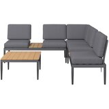 Ambia Garden LOUNGE GARNITURA tkanina železo | Shoptok.si