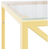  Stolić za kavu 110 x 45 x 45 cm od nehrđajućeg čelika i stakla | Eponuda.ba