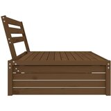  Vrtni sredinski kavč medeno rjav 120x80 cm trdna borovina | Shoptok.si