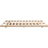 vidaXL Posteljni okvir Rjava 150 x 200 cm Trdna borovina | Shoptok.si