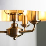  Endon 98934 - Luster na lancu HIGHCLERE 3xE14/40W/230V bela/mesing | Eponuda.com