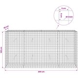  Gabion s 5 mm žicom i mrežom 5x5 cm 200x30x100 cm | shoptok.hr
