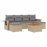  7-dijelni set vrtnih sofa od poliratana s jastucima bež | shoptok.hr