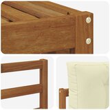  Set vanjskih sofa Prirodna i krem 245,5 x 162,5 x 73 cm | shoptok.hr
