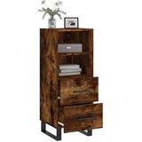  Komoda boja dimljenog hrasta 34 5x34x90 cm konstruirano drvo | shoptok.hr