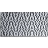 Vanjski Zunanja preproga bela in črna 190x290 cm PP, (20764540) | Shoptok.si