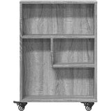  Uska kolica za pohranu boja hrasta 48x13x68cm konstruirano drvo | shoptok.hr
