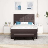 Box Posteljni okvir z vzmetnico Komplet 2 Bela Tkanina 140 x 190 cm, (22067063) | Shoptok.si
