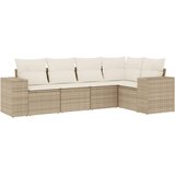  5-dijelni vrtni set sofa s jastucima bež od poliratana 83 x 62 x 69 cm | shoptok.hr