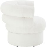 Livetastic FOTELJ, bela tekstil | Shoptok.si