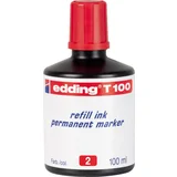 Edding permanent mastilo T-100, 100ml crvena ( 08MM10D )