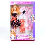 Magic Toys Fashion Modna lutka v pikčasti obleki z dodatki 29cm | Shoptok.si