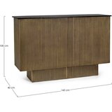 BIZZOTTO Kuhinjski otok sa stolnom pločom od drveta manga 40x160 cm Virat – | shoptok.hr