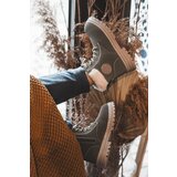 Boto Children's Trapper Boots with a Zip and Sheepskin Zilelone Marialee | Shoptok.si