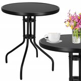 springos metalni okrugli vrtni stol, 60 cm, crni | shoptok.hr