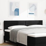 vidaXL Naslon za glavu s linijskim dizajnom crne boje 180 cm tkanina | shoptok.hr