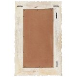  Ogledalo bijelo 80 x 50 cm od masivnog drva manga | shoptok.hr