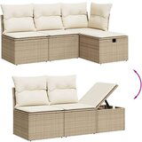 vidaXL 6-dijelni set vrtnih sofa s jastucima bež od poliratana | shoptok.hr
