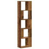  Regal za knjige 5 razina boja staro drvo 45x23,5x162,5cm drveni | shoptok.hr