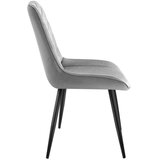 Prince 3.0 siva baršunasta stolica | shoptok.hr