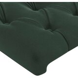  Uzglavlje tamnozeleno 144x7x118/128 cm baršunasto | shoptok.hr