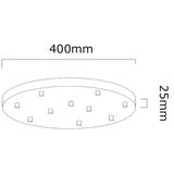 Open Design OR85358 - Luster na sajli ERO 10xG9/8W/230V sjajni hrom | Eponuda.com