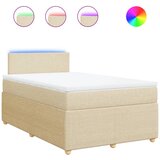 Maison Chic Box spring postelja - Vzmetna postelja z vzmetnico krem 120x200 cm blago SL10437, (21885699) | Shoptok.si