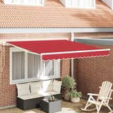vidaXL Manualna retraktibilna tenda rdeča 300x250 cm, Zamenjava tkanine za tendu 3x2,5 m rdeča Cene
