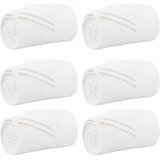  Pokrivači za bacanje 6 pcs Bijelo 150 x 200 cm Runo | shoptok.hr