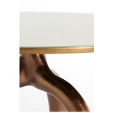 Light & Living Stakleni okrugao stolić za kavu u brončanoj boji/bež ø 76 cm Mello – | shoptok.hr