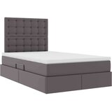  Krevet s od storage s madracem Siva 120 x 200 cm Lažna koža | shoptok.hr
