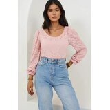 Trend Alacati Stili Ženski bodi Alc-X14889, Roze Cene