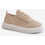 Boto Lace-up Platform Sneakers in Beige Tanvi | Shoptok.si