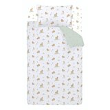Bianca Bela/zelena bombažna otroška posteljnina za posteljico 120x150 cm Mini Moo Cow – | Shoptok.si